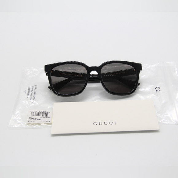 NEW GUCCI SUNGLASSES GG1346SK 001 UNISEX EYEWEAR BLACK GUCCI - Picture 10 of 11